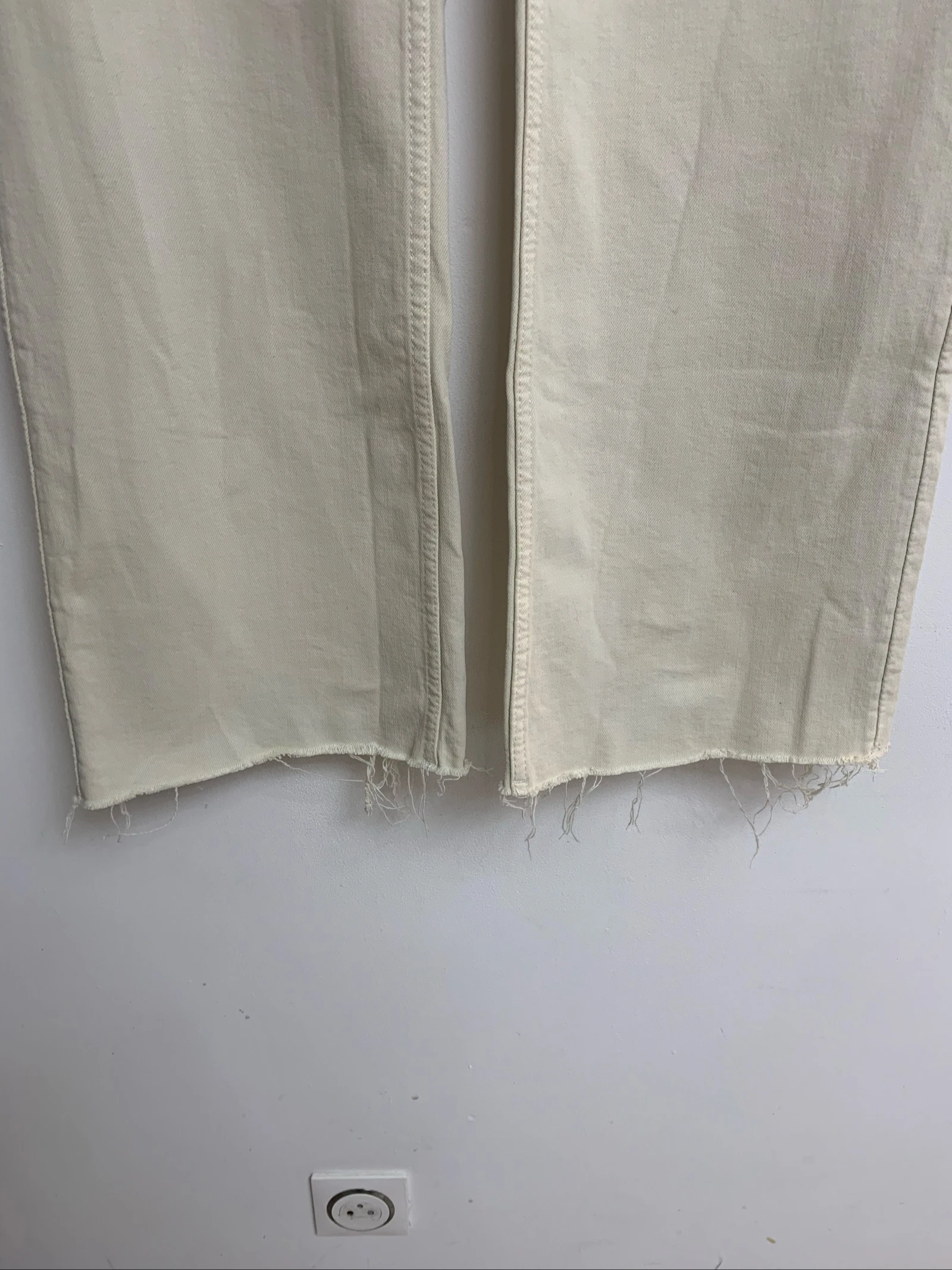 Jean taille haute crème matière élastique modèle Sienna Mango – photo 2